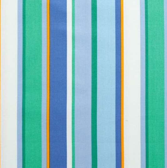 Blue & Green Stripes Toy Box