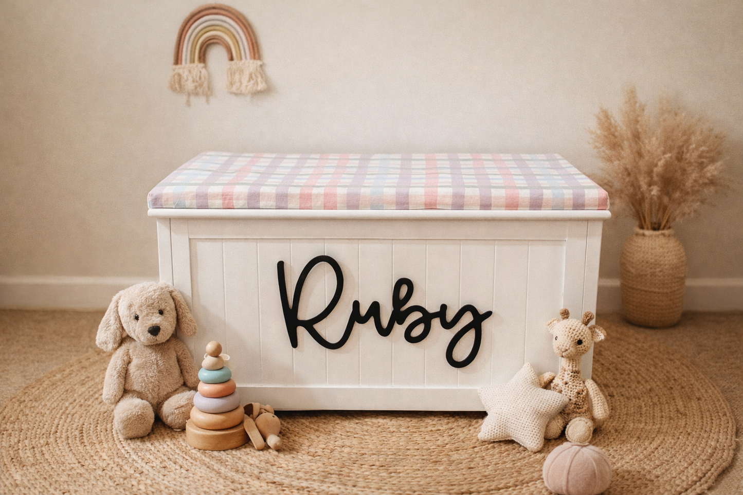 Pastel Waves Toy Box